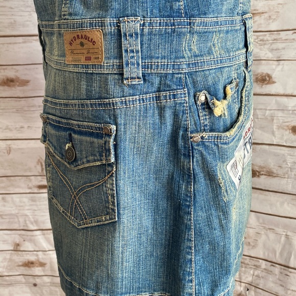 NEW Hydraulic Premium NYC Denim stretch JEAN DRESS - Picture 12 of 13